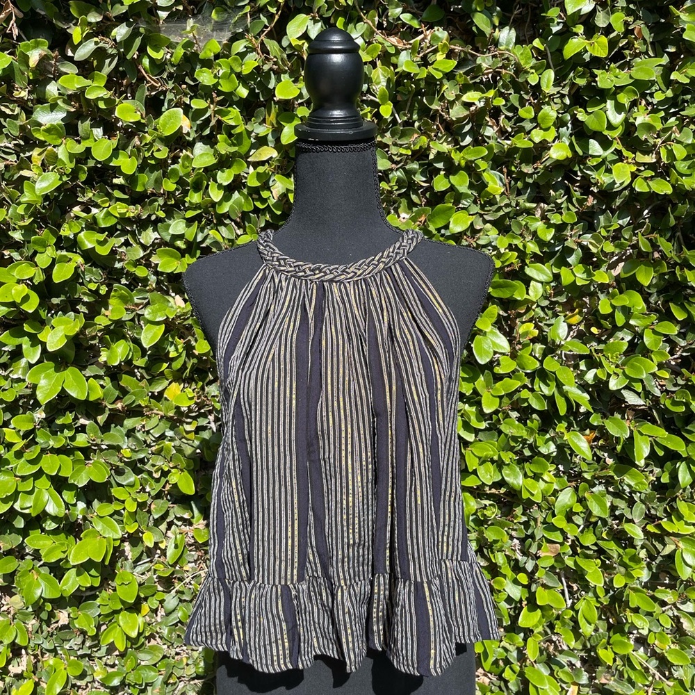 Black and gold top from Apiece Apart